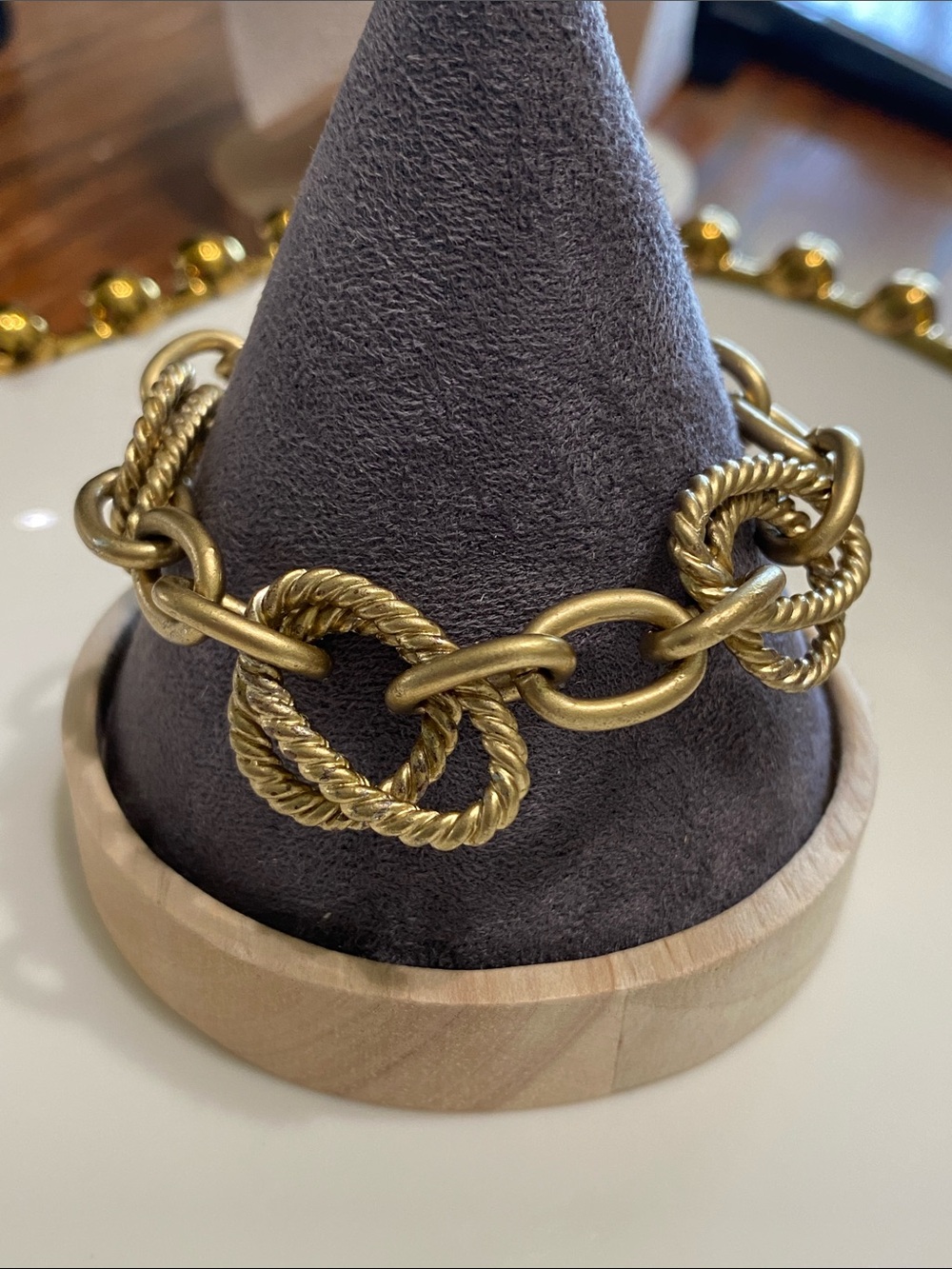 Aigner Gold Rope-Link Bracelet